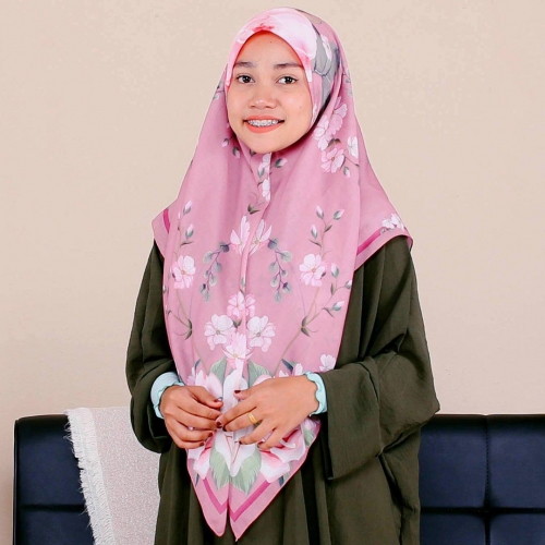 Tudung Bawal Cotton Voile - Mawar